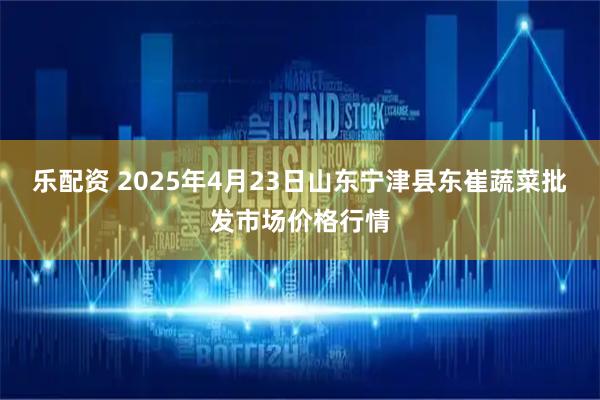 乐配资 2025年4月23日山东宁津县东崔蔬菜批发市场价格行情