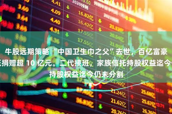 牛股远期策略 “中国卫生巾之父”去世，百亿富豪，曾慷慨捐赠超 10 亿元。二代接班，家族信托持股权益迄今仍未分割