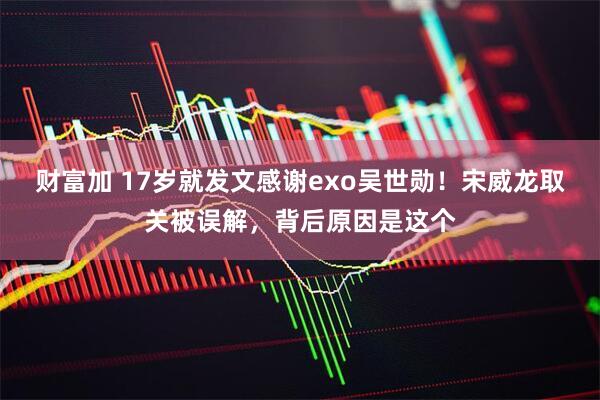 财富加 17岁就发文感谢exo吴世勋！宋威龙取关被误解，背后原因是这个